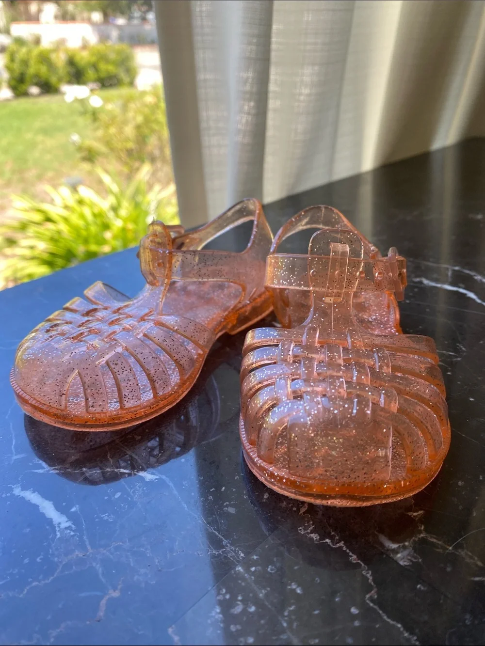 Toddler Glitter Jelly Sandals